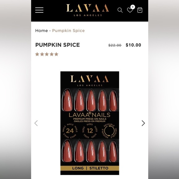 lavaa Other - LAVAA Los Angeles press on nails, NIB set of two